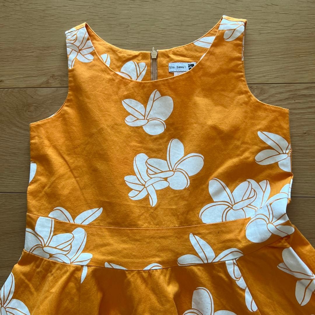 Sig Zane Hilo Hawaii Orange Floral Print Dress Size 7 | eBay