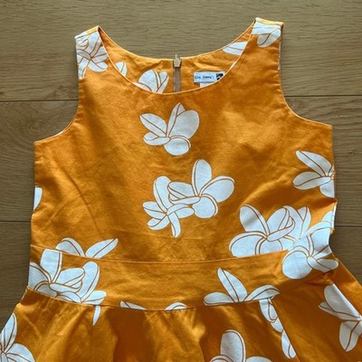 Sig Zane Hilo Hawaii Orange Floral Print Dress Size 7 | eBay