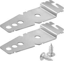 2 Pack 8269145 Dishwasher Mounting Bracket with Screws - Fit for Silver