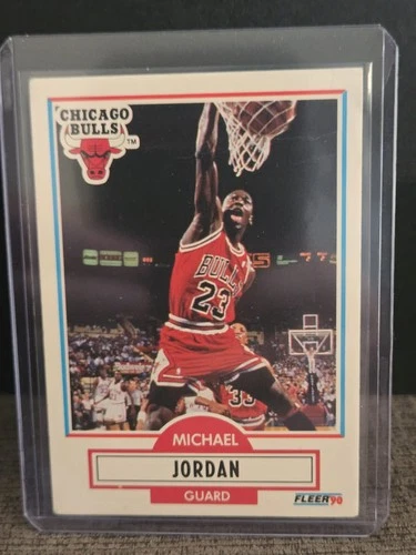 1990-91 Fleer - Michael Jordan #26 No Black Line Above Biographical Information