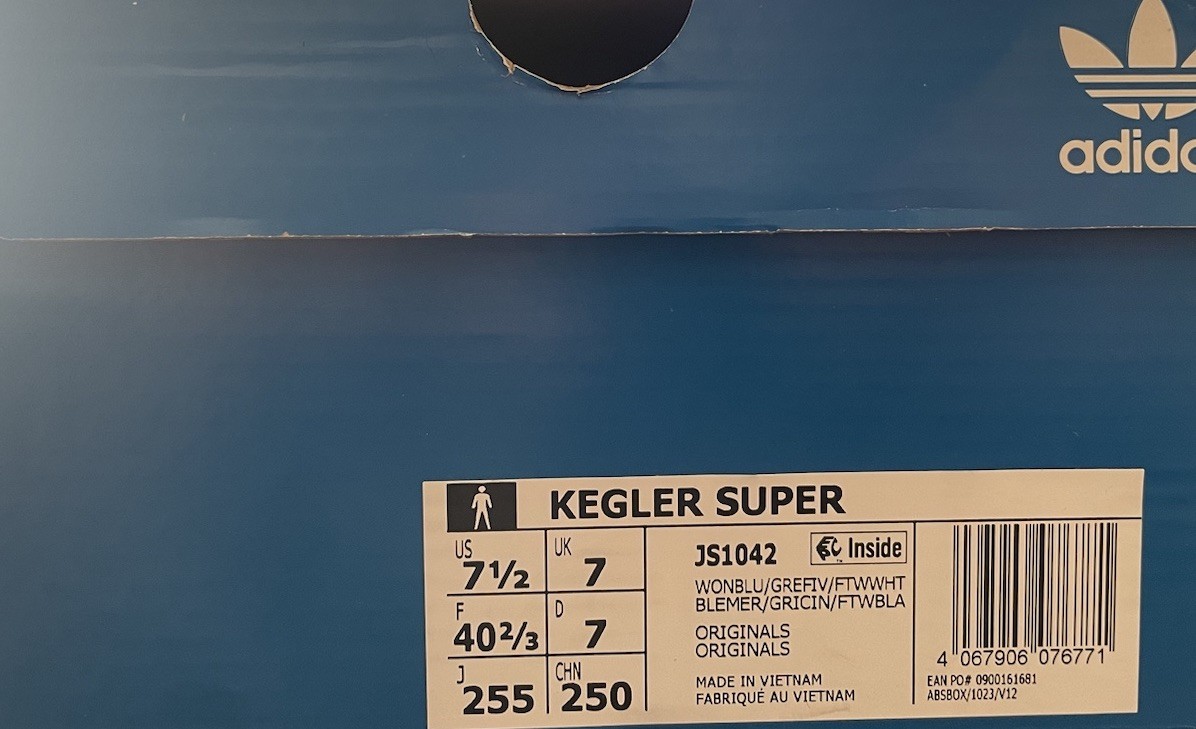 Adidas Originals Kegler Super Wonder Blue Trainers-ALL SIZES Sneakers-Genuine image 8