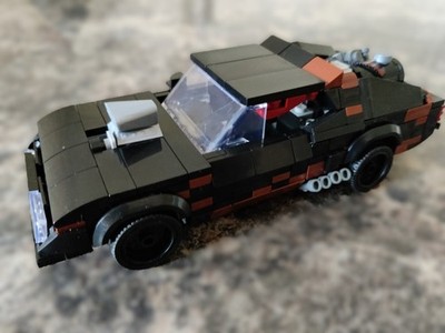 Mad Max Black on Black Brick Modell MOC - 350 Stück, 8 Nieten breit