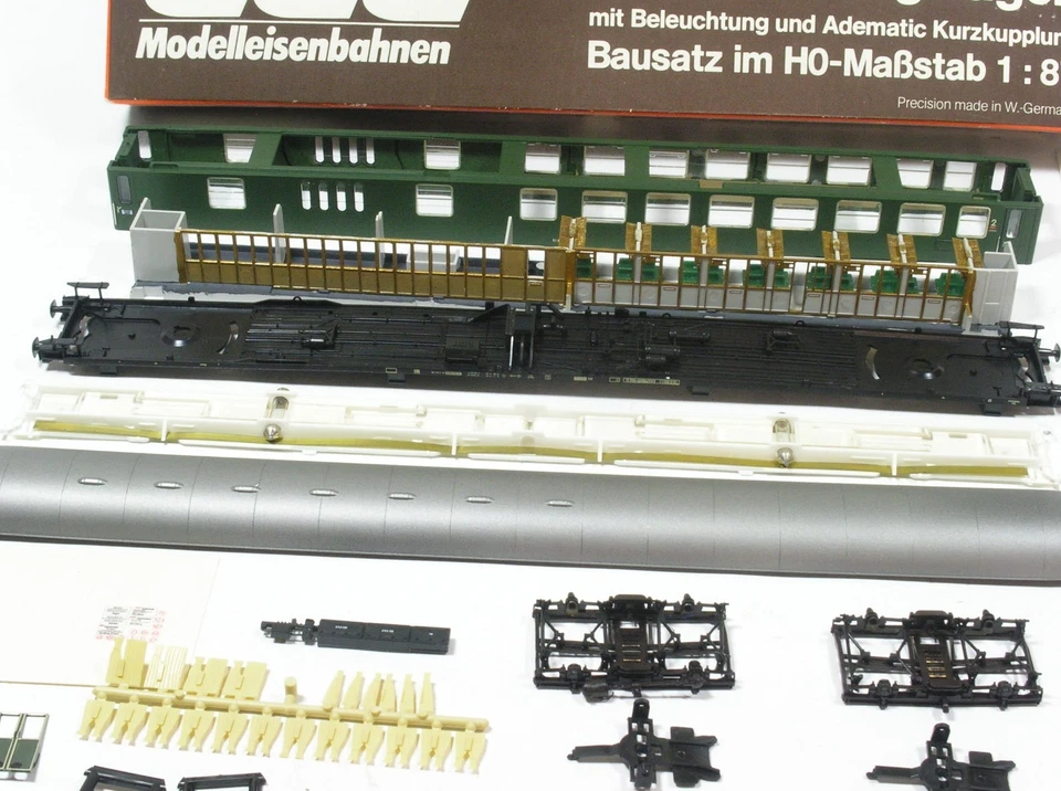 H0 Abteilwagen 2.Kl. m. Gepäckraum DB Bausatz Ade B 3003 TOP OVP 252