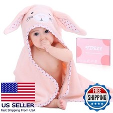 Ultra Soft Baby Hooded Towel, Thick Cotton, Cute Animal Design for Newborn