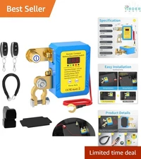 Car Kill Switch 12V 240A Remote Battery Disconnect with LED Display Anti-Theft