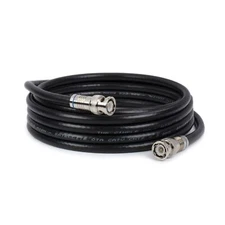 25 FT BNC Cable with 2 Male BNC Connections 75 Ohm Low Loss HD-SDI Black