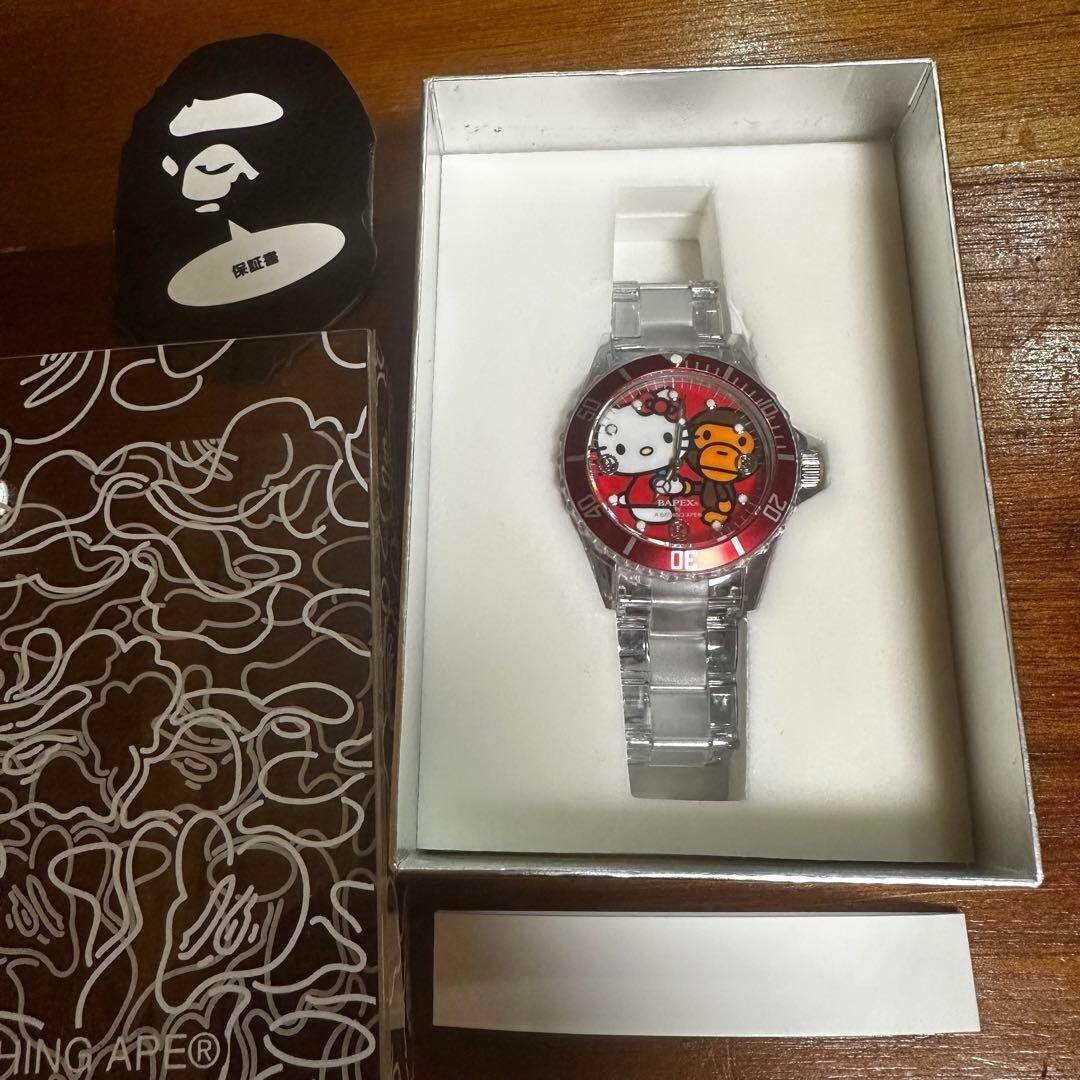 A BATHING APE x SANRIO Hello kitty Baby Milo Bapex Watch A BATHING APE x SANRIO Hello kitty Baby Milo Bapex Watch