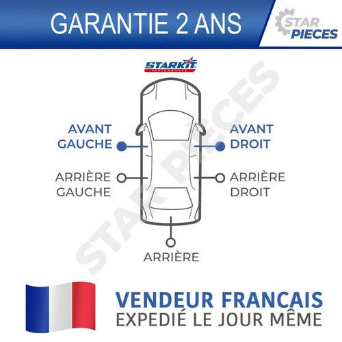 BARILLET SERRURE DE PORTE VW GOLF 4 BORA FOX POLO 4 9N T5 + DOUBLE DE CLES - Imagen 10 de 10