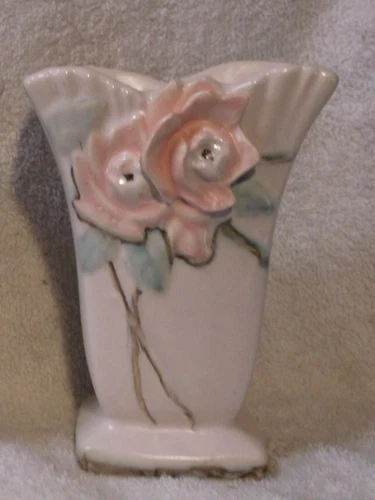 Vintage McCoy Vase with flowers