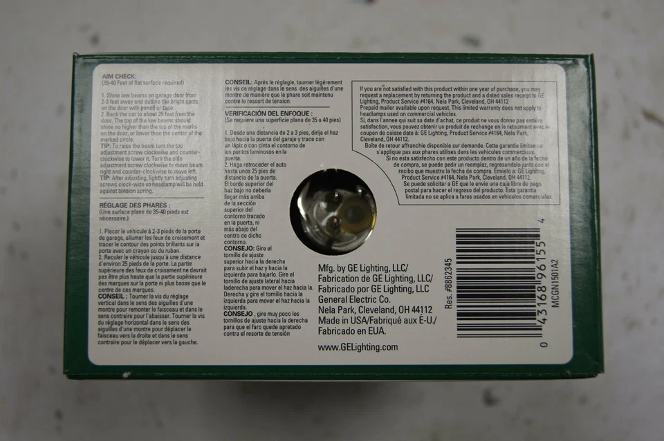 Bombilla de haz sellado de faros GM 1986-2002 nueva OEM GE 16502681 94454746 H4701 Foto 3 de 4