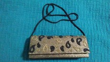 Inge christopher beaded purse / clutch. Excellent condt. Blk gold
