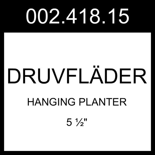 IKEA DRUVFLADER DRUVFLÄDER Hanging Planter Water Hyacinth/gray 5 ½" 002.418.15 - Picture 7 of 7