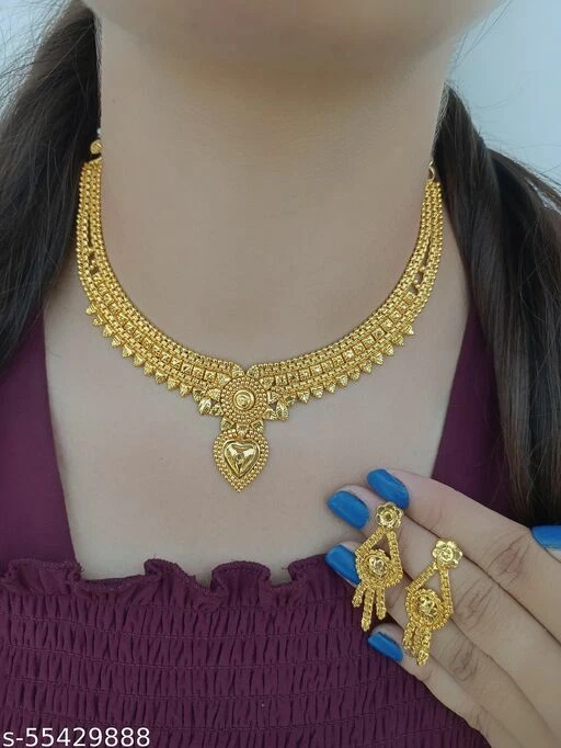 One gram gold necklaces discount