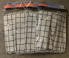 4 Pack Storage Baskets Bins Cabinet Fabric Container Basket w/Handle White Black