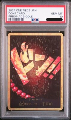 PSA 10 DON !! Card Portgas D Ace gold Japanese ONE PIECE Card THE 