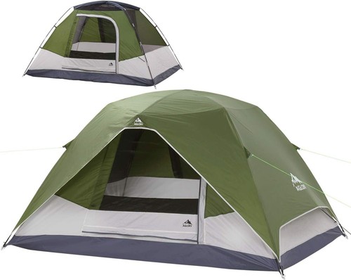Camping Tent with Rainfly, 2-4 Person Dome Tent,Waterproof Windproof Family Tent
