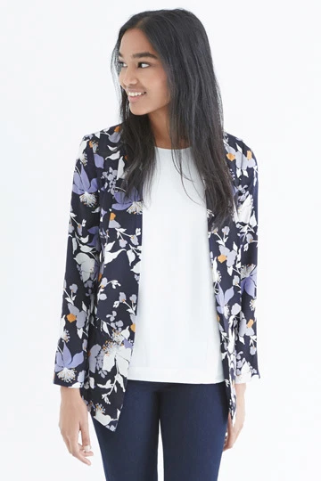 OASIS SHADOW ORCHID SOFT BLAZER 8 - Image 3 of 4