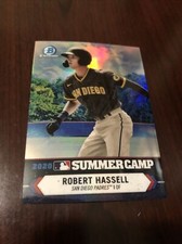 ROBERT HASSELL 2021 Bowman Chrome 2020 Summer Camp #SC-9 Padres *Mint*