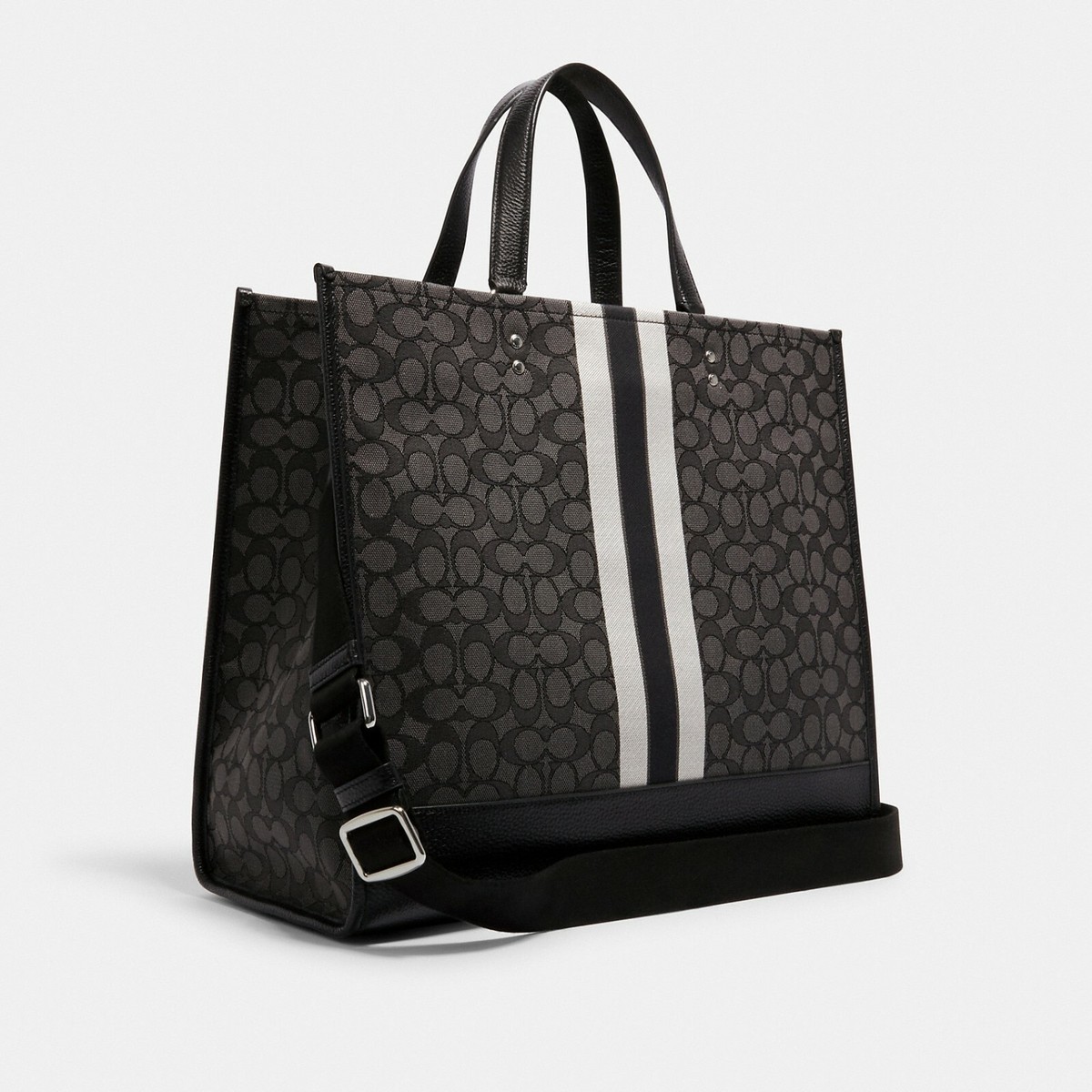 ⭐︎リトル⭐︎ COACH デンプシー トート 40 新品未使用 NWT Coach Dempsey Tote 40 In Signature Jacquard With Stripe