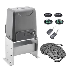 CO-Z 4400lb Electric Sliding Gate Opener Door Operator with 2 Remote Controls
