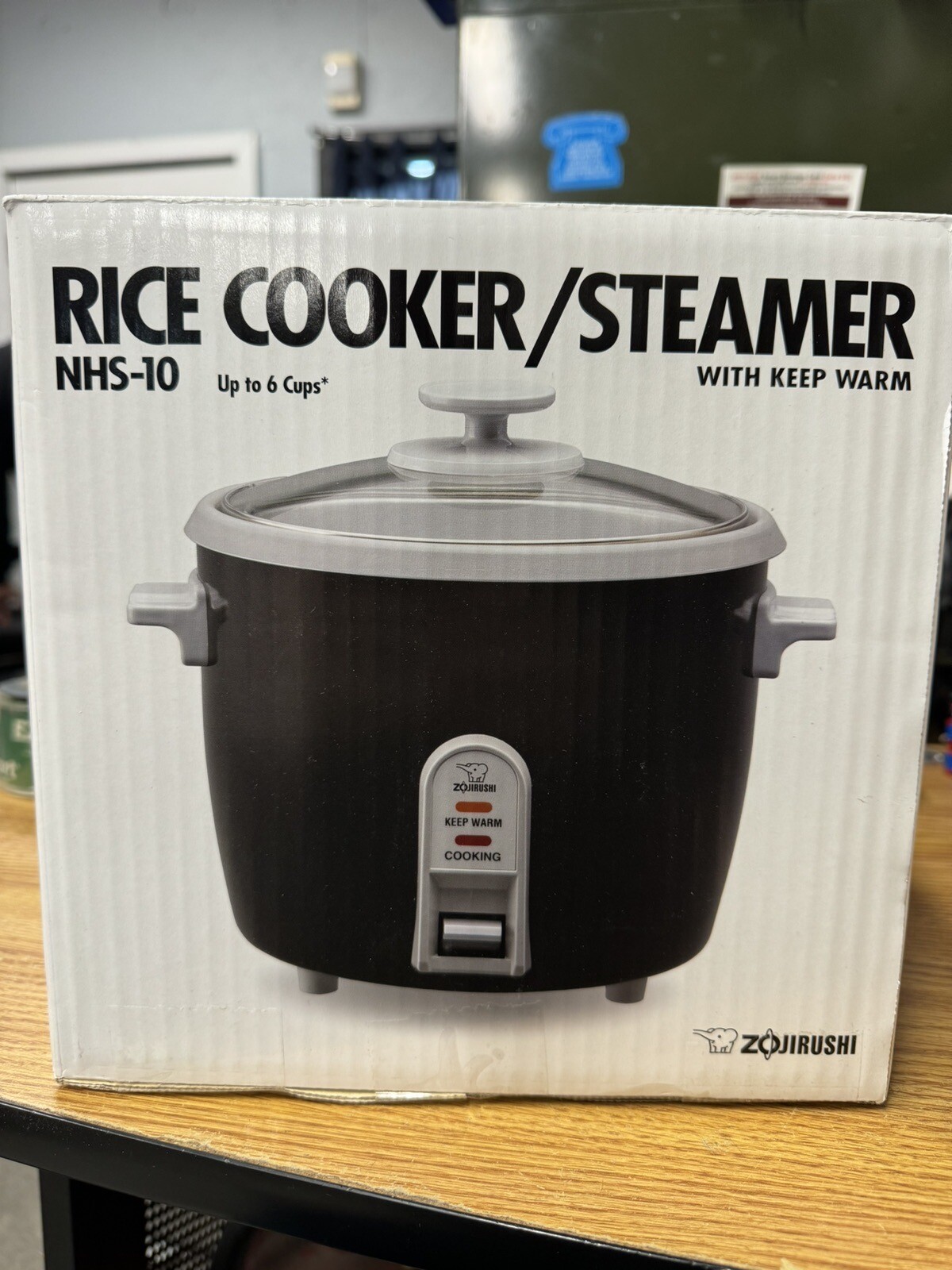 Zojirushi 6c Automatic Rice Cooker & Steamer Black NHS10BA eBay