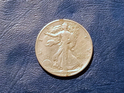 Fine 1938-D Walking Liberty Half Dollar