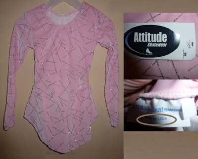 NEW Ice Skating Rhythmic Gymnastics Twirling Baton Dress Sparkle Pink 16 or AS