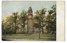 MI, Detroit, Grove High School, Divided Back Postcard Hugh Leighton Co