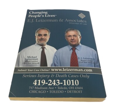 Thick Toledo Ohio City Telephone Directory Phone Book White