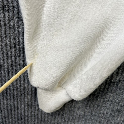 Vintage Jerzees Blank Sweatshirt Mens 3X White Crewneck Made In USA - Picture 5 of 13