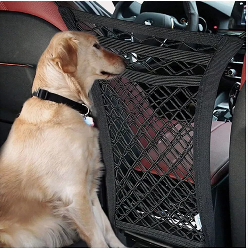 Car Dog Pet Barrier Guard Back Seat Safety Protector Mesh Net For SUV Truck USA