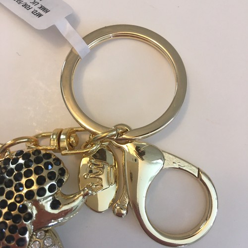 NWT Hallmark BEJEWELED GOLD POODLE DOG Bling KEYCHAIN Charms NEW - Picture 3 of 4