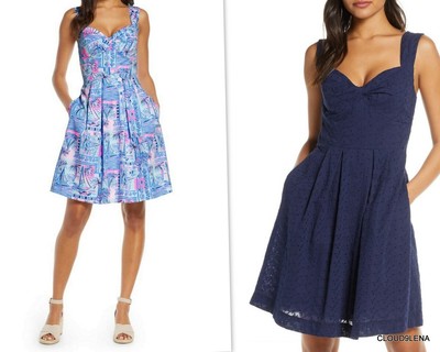 NWT LILLY PULITZER Cyndi Fit-\u0026-Flare 