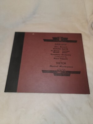 Debussy A Victor Musical Masterpiece  Petite Suite:Music Cortege Ballet 2 Lp's