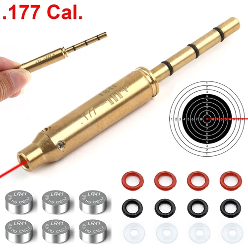 Laser Boresighter End Barrel Red Laser Bore Sight Sighter .177 for Pistol Rifle - Picture 3 of 11