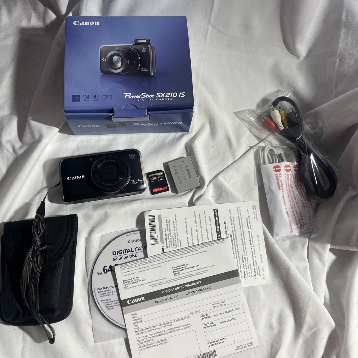 Canon PowerShot SX210 IS 14.1MP Digital Camera - Black for