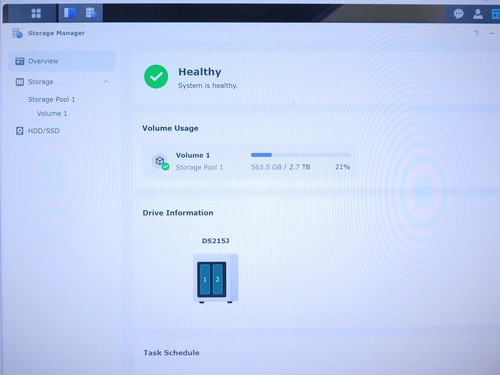 Synology DS215J DDR3 512MB 800 MHz 2x BAY NAS + 2 x 3TB HDD - Bild 4 von 5