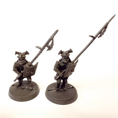 2x Metal Easterlings with spear / phalanx, GW LOTR,  Lord of the Rings RARE