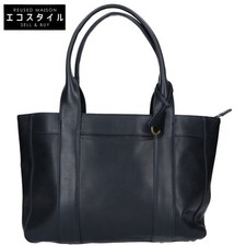 aniary Antique Leather Dark Navy Tote Bag 40cm x 29cm x 9cm Excellent Condition