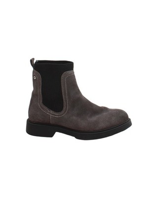Moda In Pelle Herren Stiefel UK 4 Grau 100% Wildleder Chelsea
