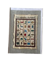 Egyptian Real Papyrus Pharaonic Alphabet Greeting Card