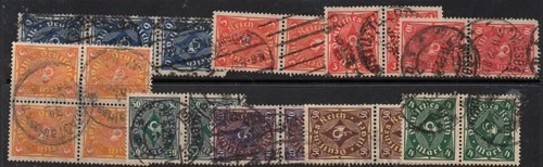 Germany - Weimar Republic - 1921 Posthorn multiples collection