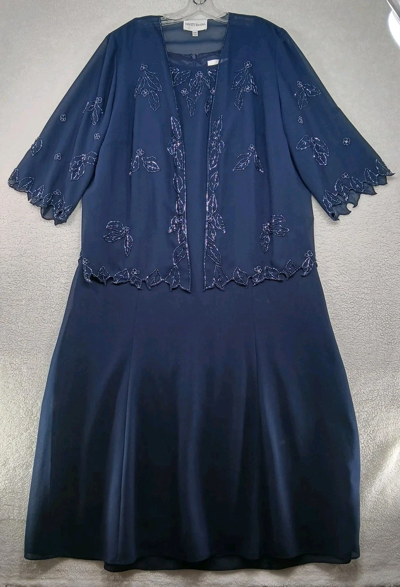navy blue mother of the bride dress david's bridal Dresses | Mother Of The Bride Dress Bought At Davids Bridal Size 2 Navy Blue