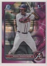 2022 Bowman Chrome Prospects Fuchsia Lava Refractor 162/199 Mahki Backstrom 0i76