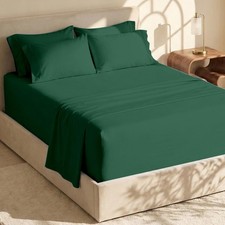 Bed Sheet Set 6 Piece Cal King Extra Deep Pocket Frost Gray Hearth Harbor Sheets