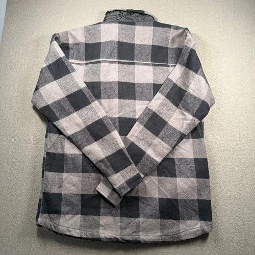 Quiksilver Shirt Jacket Mens MT Black Grey Buffalo Check Shacket QSFZSHT01KL image 2