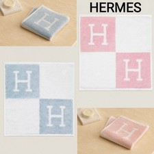 Hermes Carre Pink Jacquard Cotton Hand Towel ...