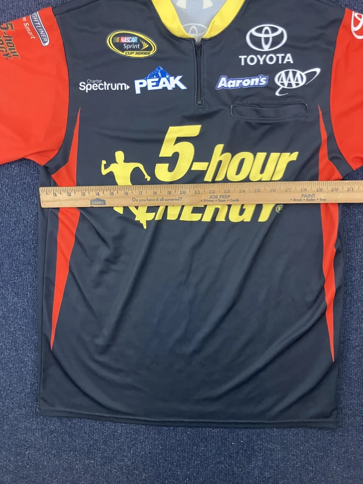 Camisa de carreras 5 horas Energy para hombre grande negra roja NASCAR Racing Pit Crew Toyota Foto 4 de 4