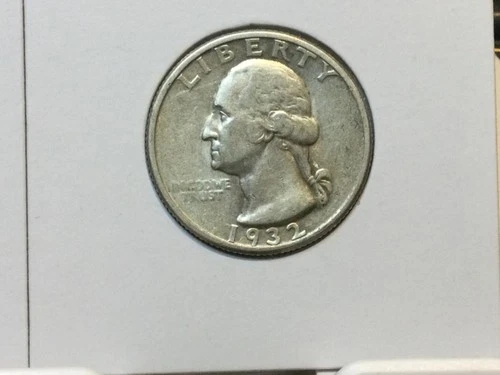 1932 P AU+ Washington Silver Quarter 25c Almost Uncirculated Philadelphia