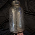 Vintage Horlick's Malted Milk Glass Jar from Racine, Wisconsin No Lid (O)
